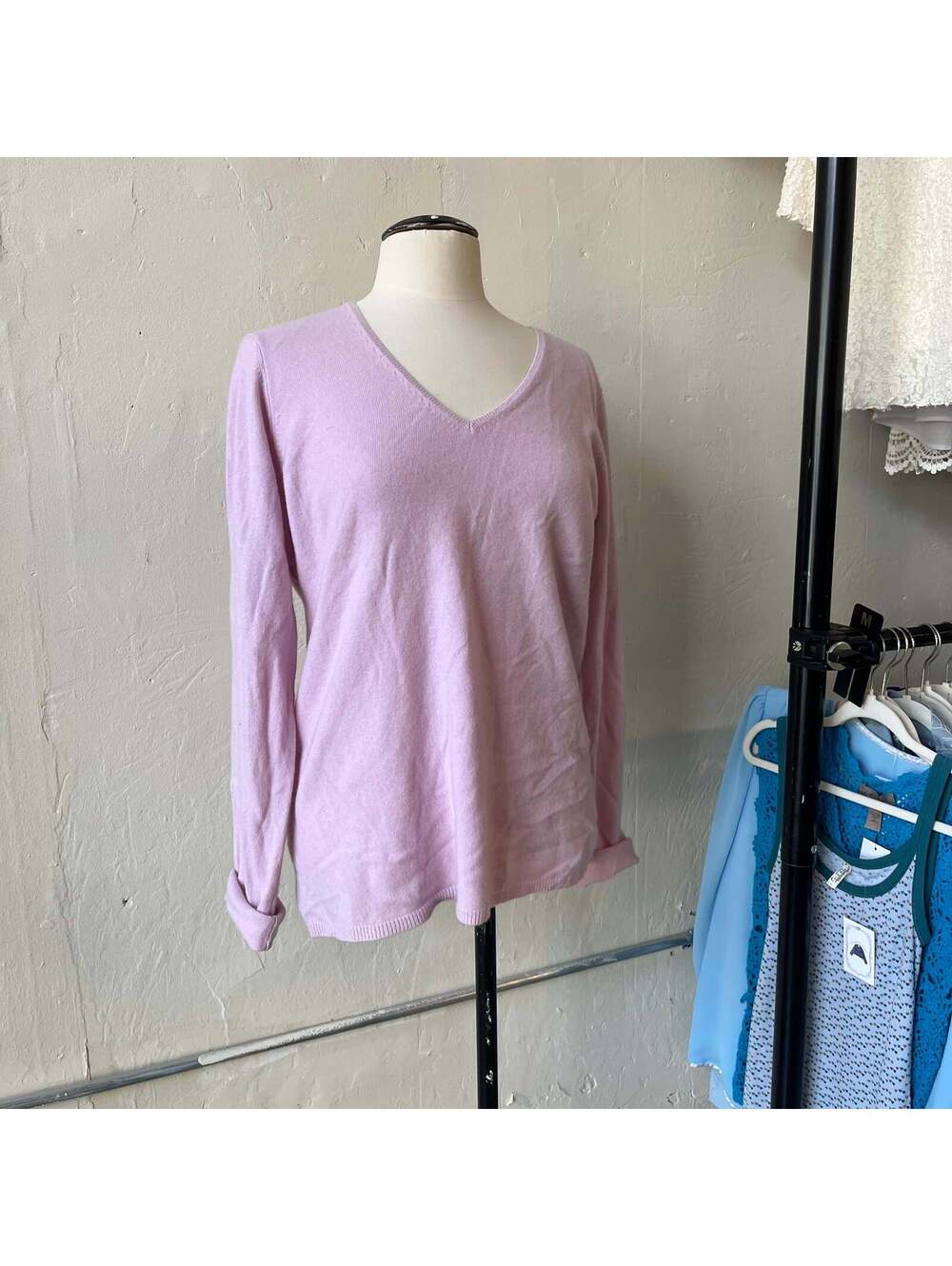 Pink Cashmere Sweater (XL)